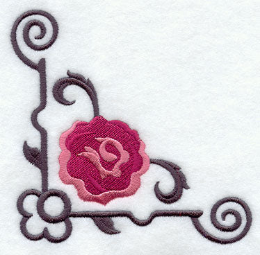 Rose and Wrought Iron Corner