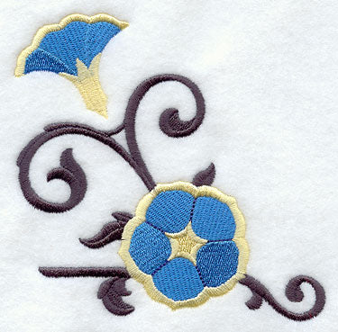 Morning Glory and Wrought Iron Corner