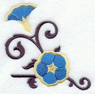 Morning Glory and Wrought Iron Corner