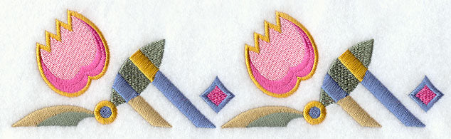 Art Deco Tulip Border
