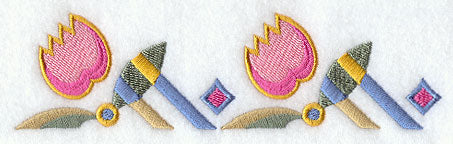 Art Deco Tulip Border
