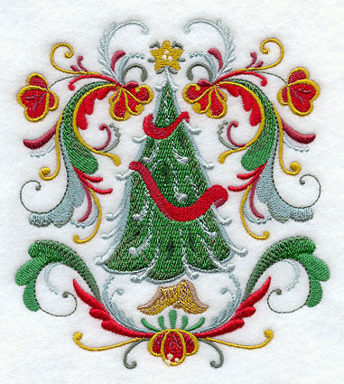 Rosemaling Christmas Tree