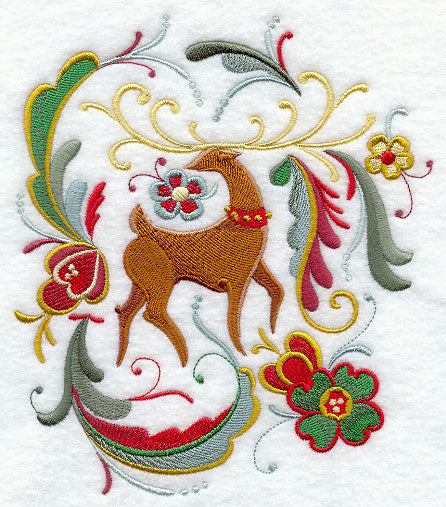 Rosemaling Reindeer