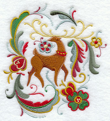 Rosemaling Reindeer