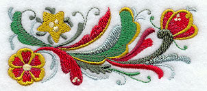 Rosemaling Christmas Border