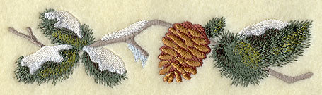 Pine Bough and Cone Border