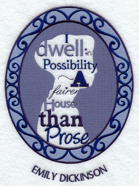 Emily Dickinson Cameo Silhouette