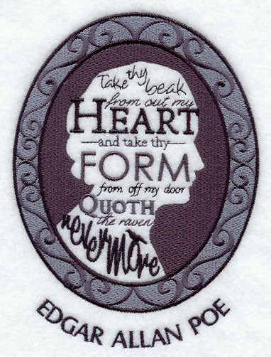 Edgar Allan Poe Cameo Silhouette