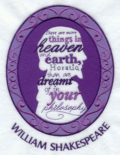 William Shakespeare Cameo Silhouette