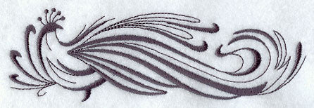 Inky Peacock Border