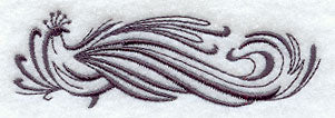 Inky Peacock Border
