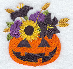 Halloween Flowers in Jack-o-Lantern