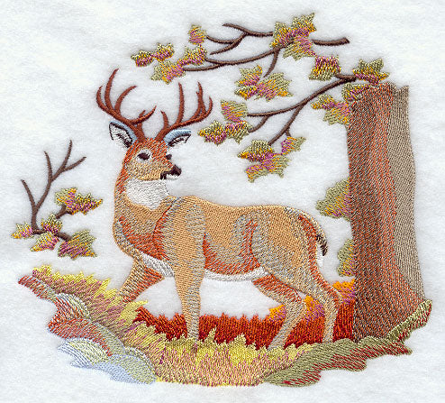 Autumn Deer in Watercolor