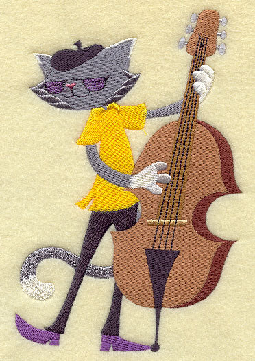 Jazz Cat on Bass