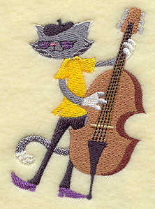 Jazz Cat on Bass