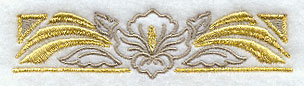 Art Deco Floral Border