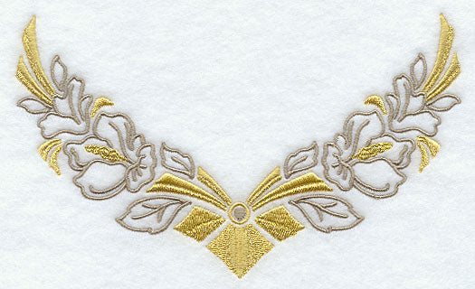 Art Deco Floral Neckline (V-Neck)