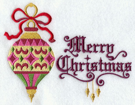 Merry Christmas and Antique Ornament