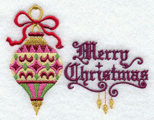 Merry Christmas and Antique Ornament