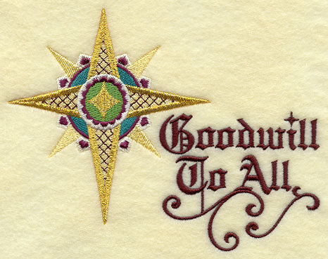 Goodwill to All with Ornate Star