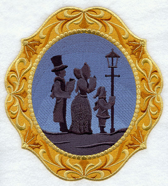 Christmas Cameo with Silhouette Carolers