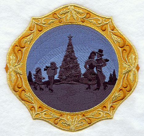 Christmas Cameo with Ice Skaters