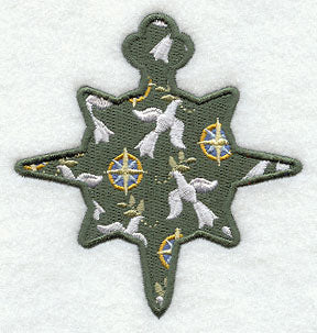 Wrapped Up In Christmas Peace Ornament