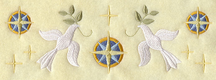 Wrapped Up In Christmas Peace Border