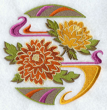 Arts and Crafts Chrysanthemum Circle