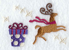Wrapped Up In Reindeer Border