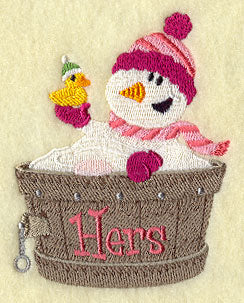 Bathing Snowman - Hers