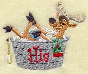 Bathing Reindeer - His