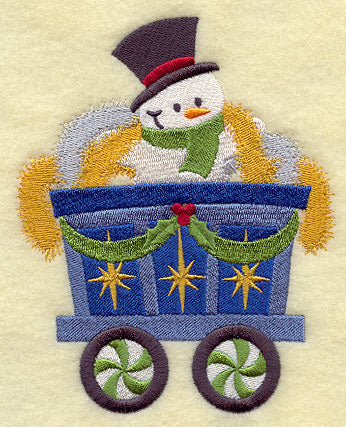 Snowman Train - Garland Car