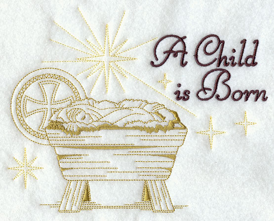 Child is Born with Manger