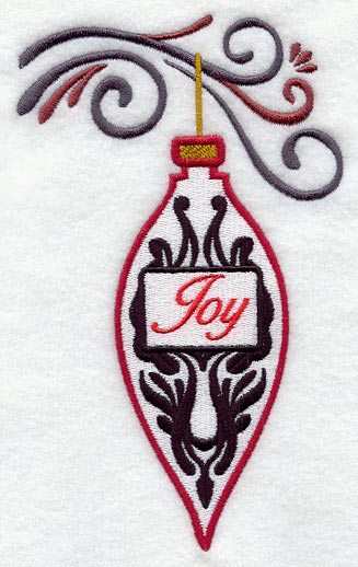Joy Damask Ornament and Bough