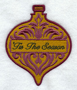 Tis the Season Damask Ornament
