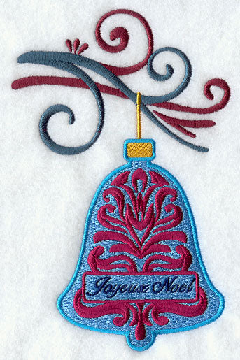 Joyeux Noel Damask Ornament and Bough
