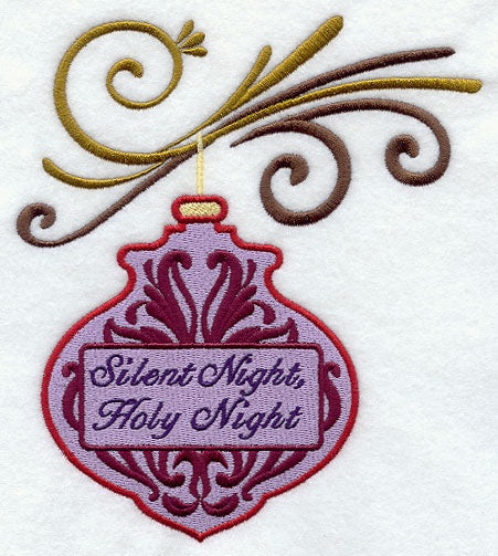 Silent Night, Holy Night Damask Ornament and Bough