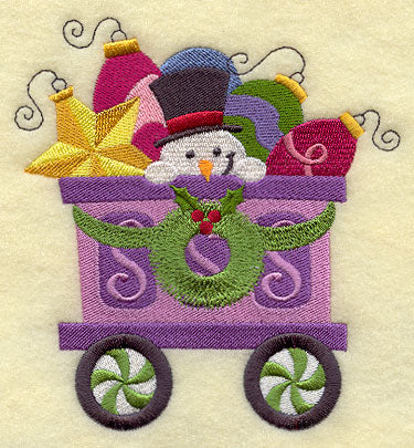 Snowman Train - Ornaments Car 3