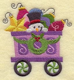 Snowman Train - Ornaments Car 3