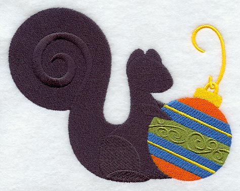 Christmas Squirrel Silhouette