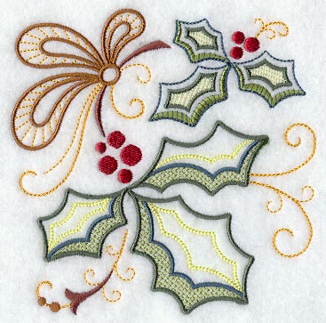 Vintage Jacobean Holly 1