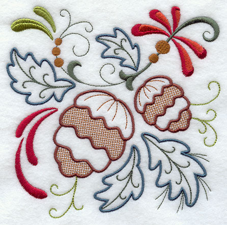 Vintage Jacobean Pine Cones and Boughs