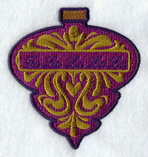 Fa La La La La La Damask Ornament