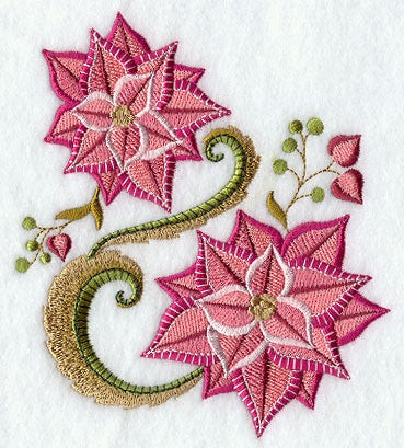Jacobean Christmas Poinsettia 3