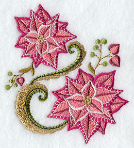 Jacobean Christmas Poinsettia 3