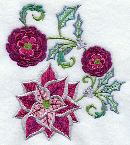 Jacobean Christmas Poinsettia 4