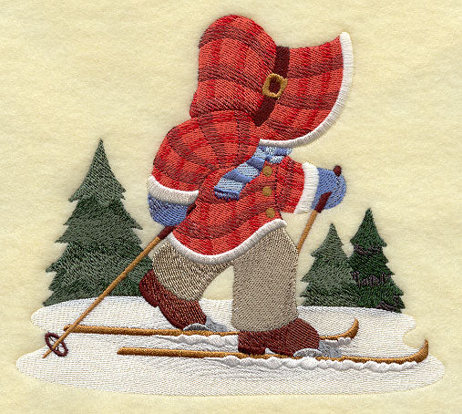 Cross Country Skiing Sunbonnet Sue