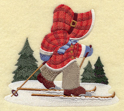 Cross Country Skiing Sunbonnet Sue
