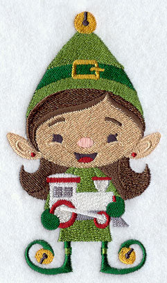 Elf Ellie with Toy Train